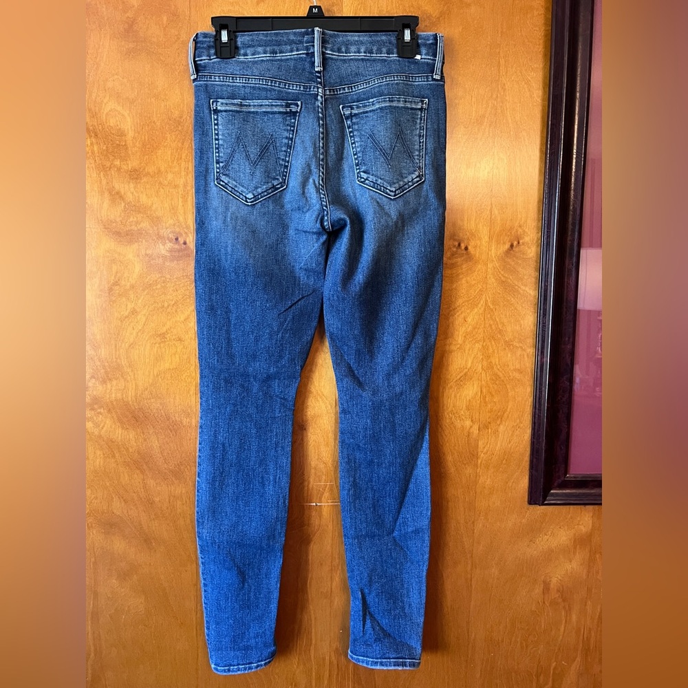 MOTHER Women Jeans Skinny Blue Denim